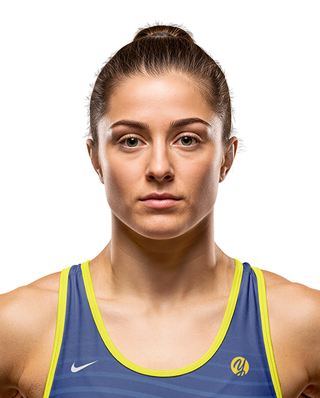 Woman Wearing Wrestling Uniform Mockup