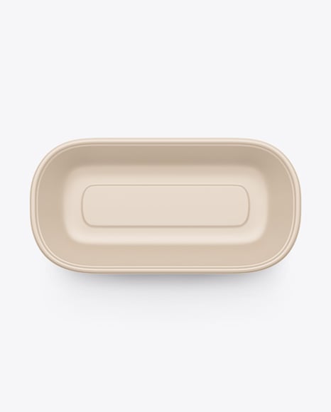 Matte Plastic Container in Kraft Paper Sleeve Mockup