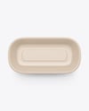 Matte Plastic Container in Kraft Paper Sleeve Mockup