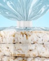 Transparent Package with Puffed Cakes Mockup