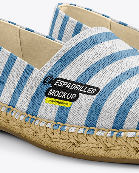 Pair of Women's Espadrilles Mockup