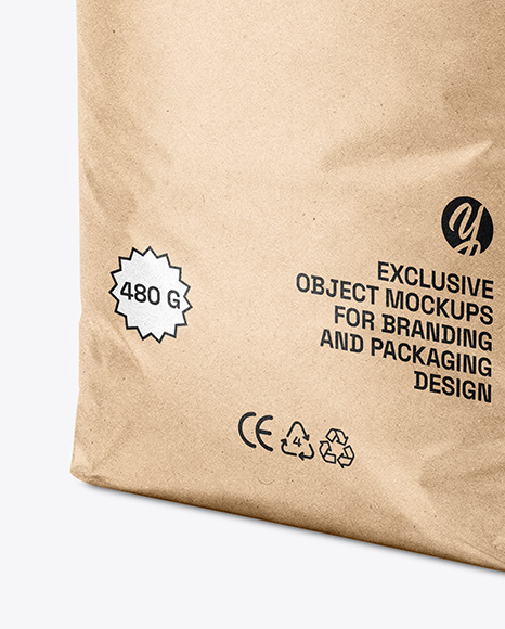 Kraft Paper Coffee Bag Mockup