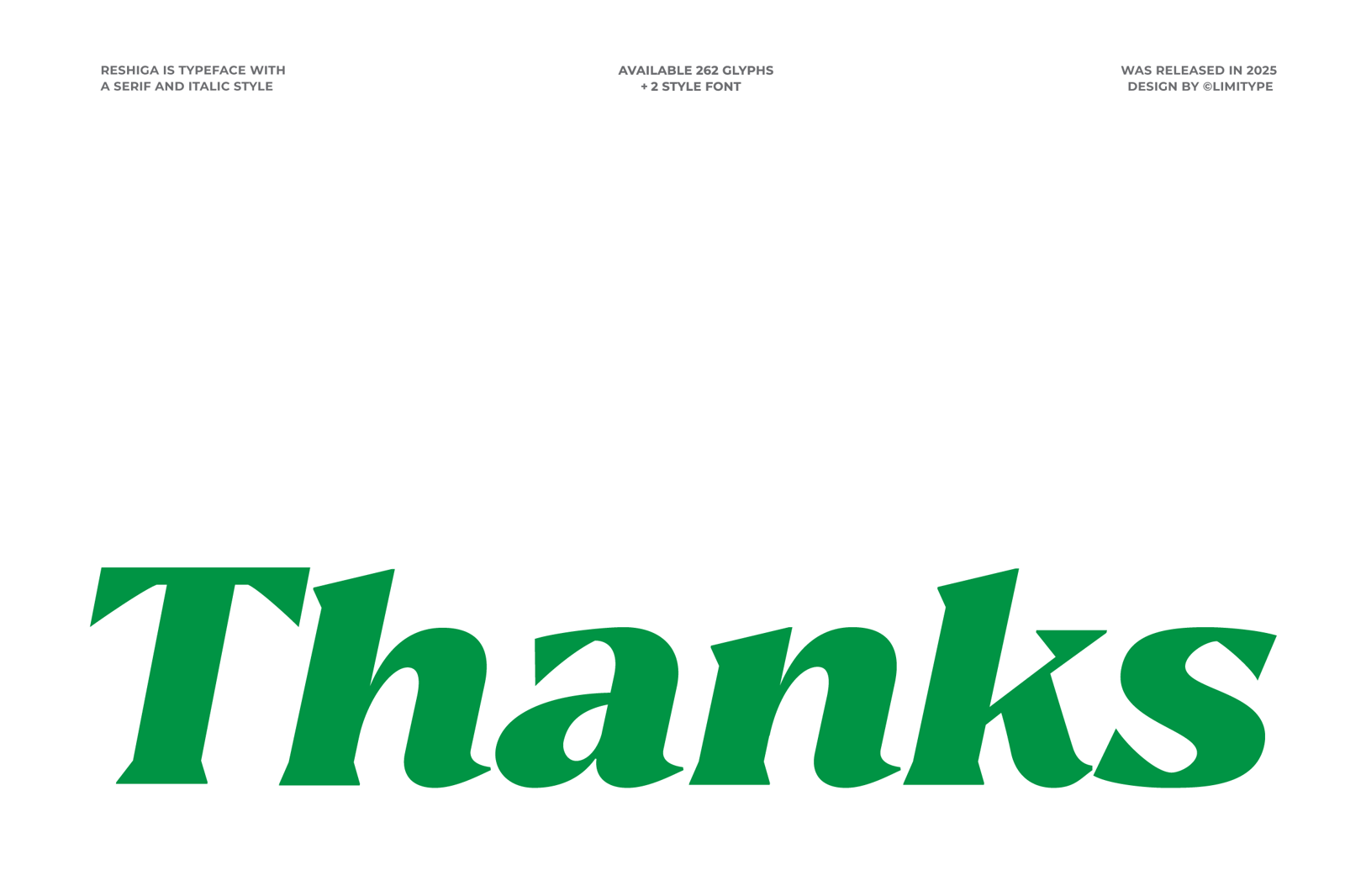 Reshiga - Serif Font