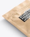 Kraft Paper Stand Up Pouch Mockup