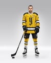 Man Wearing Full Ice Hockey Kit Mockup