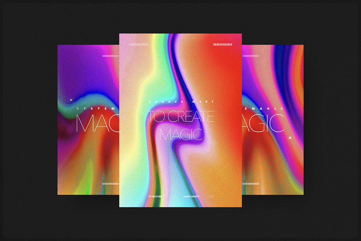 Vivid — Acid Gradient Textures