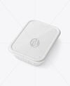 Glossy Plastic Food Container Mockup