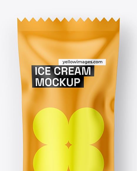 Glossy Ice Cream Package Mockup