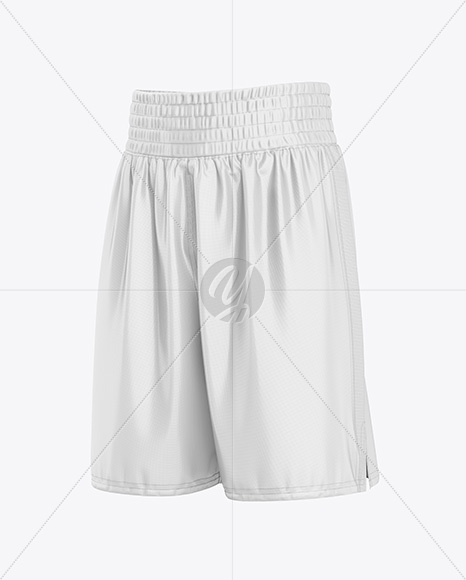 Boxing Shorts Mockup - Half Side View