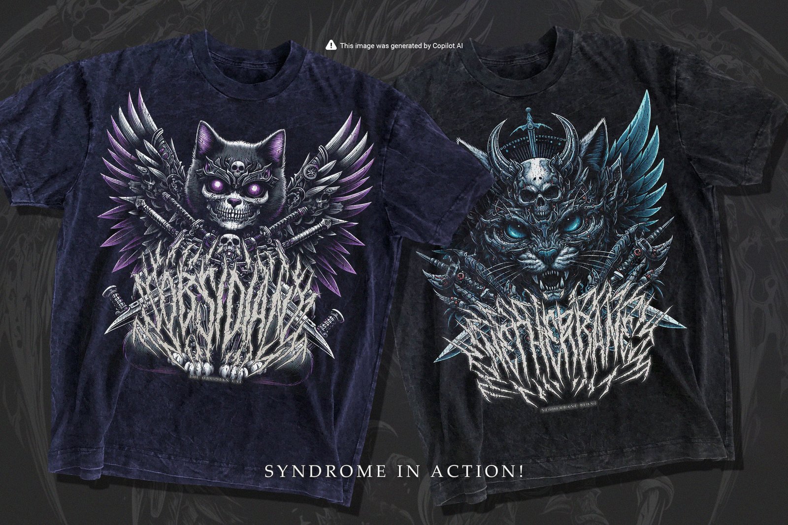 Syndrome – Condensed Black Metal Font