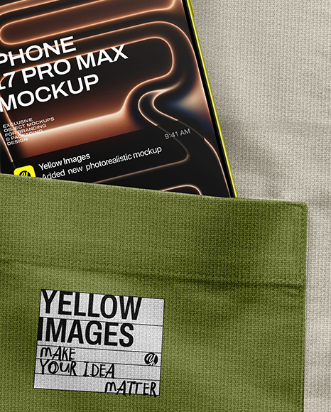 iPhone 17 Pro Max in Pocket Mockup