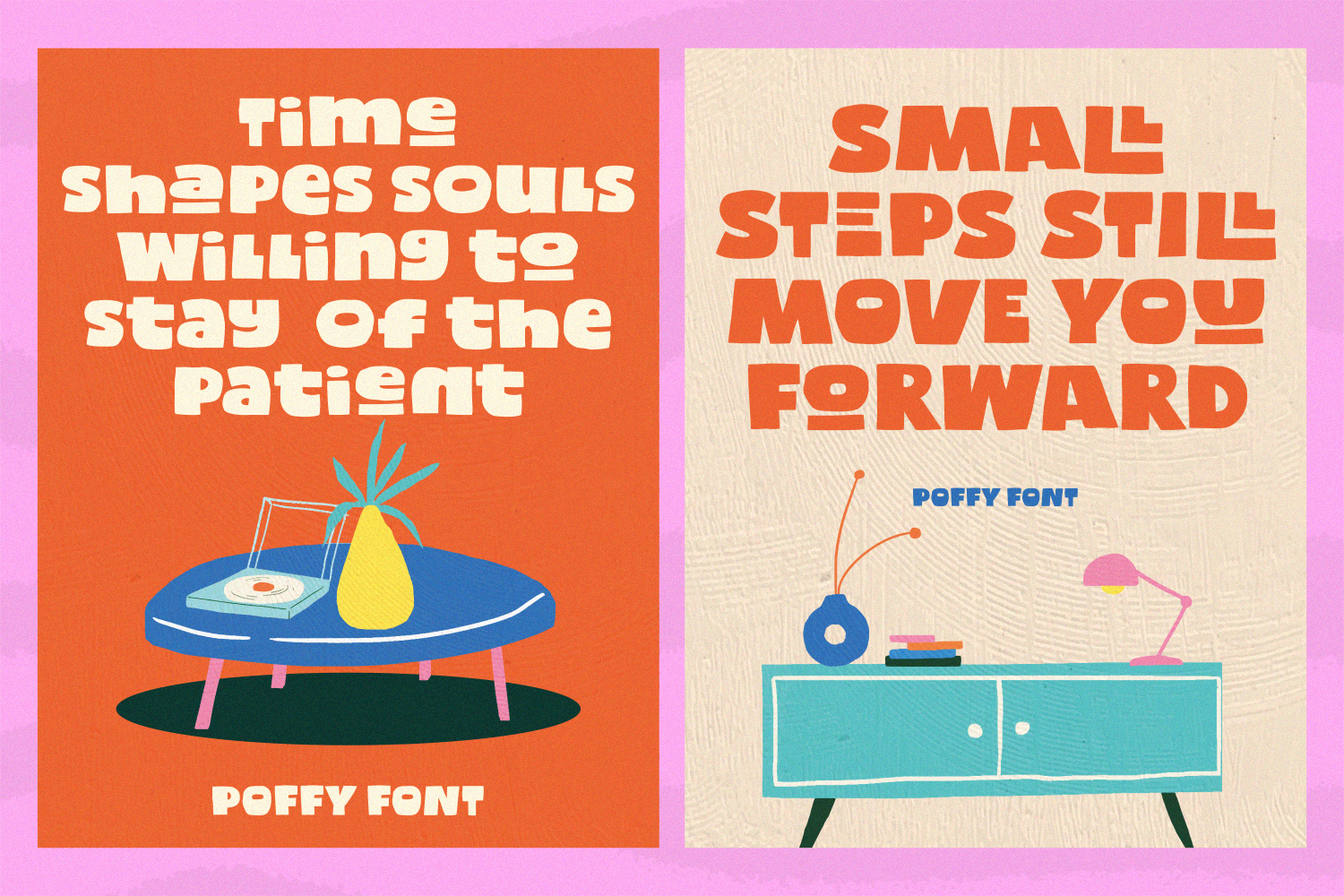 Poffy - Quirky Bold Display Sans Font