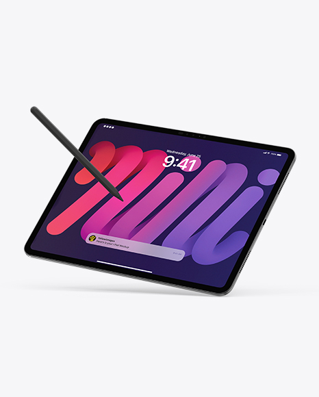 iPad Pro with Apple Pencil Mockup - Iphone 13 pro mockup