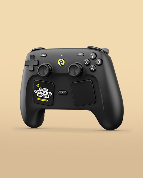 Steam Controller Mockup - Half Side View