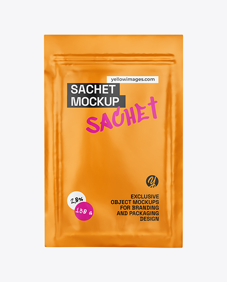 Matte Sachet Mockup