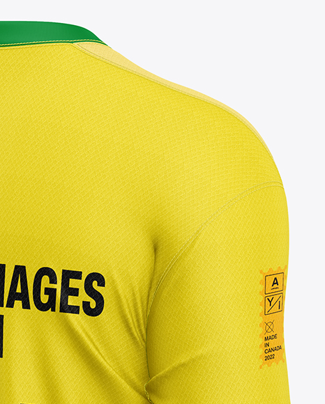 Soccer Kit Mockup - Back Half Side View