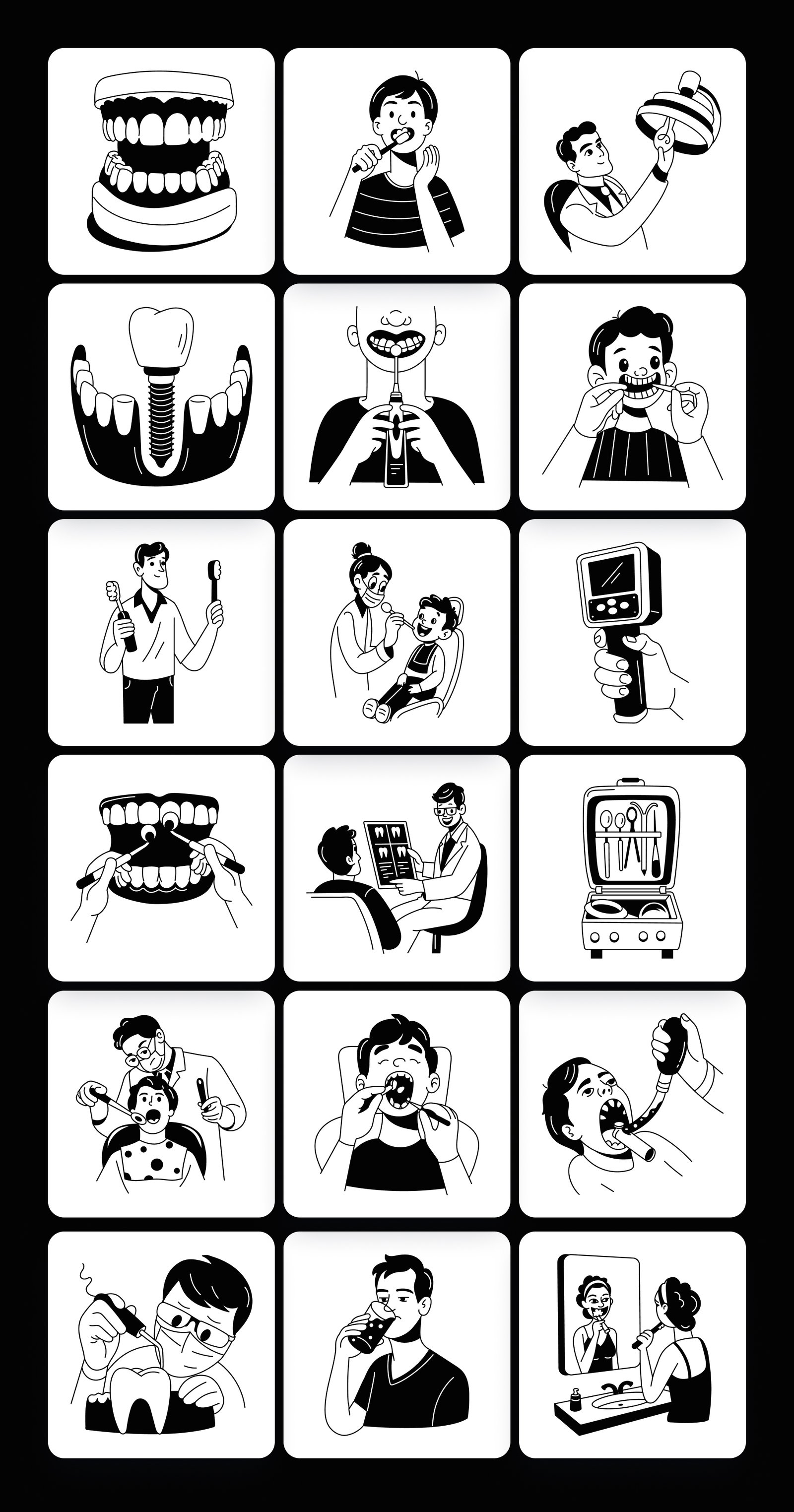 Dentist Drawing Illustration