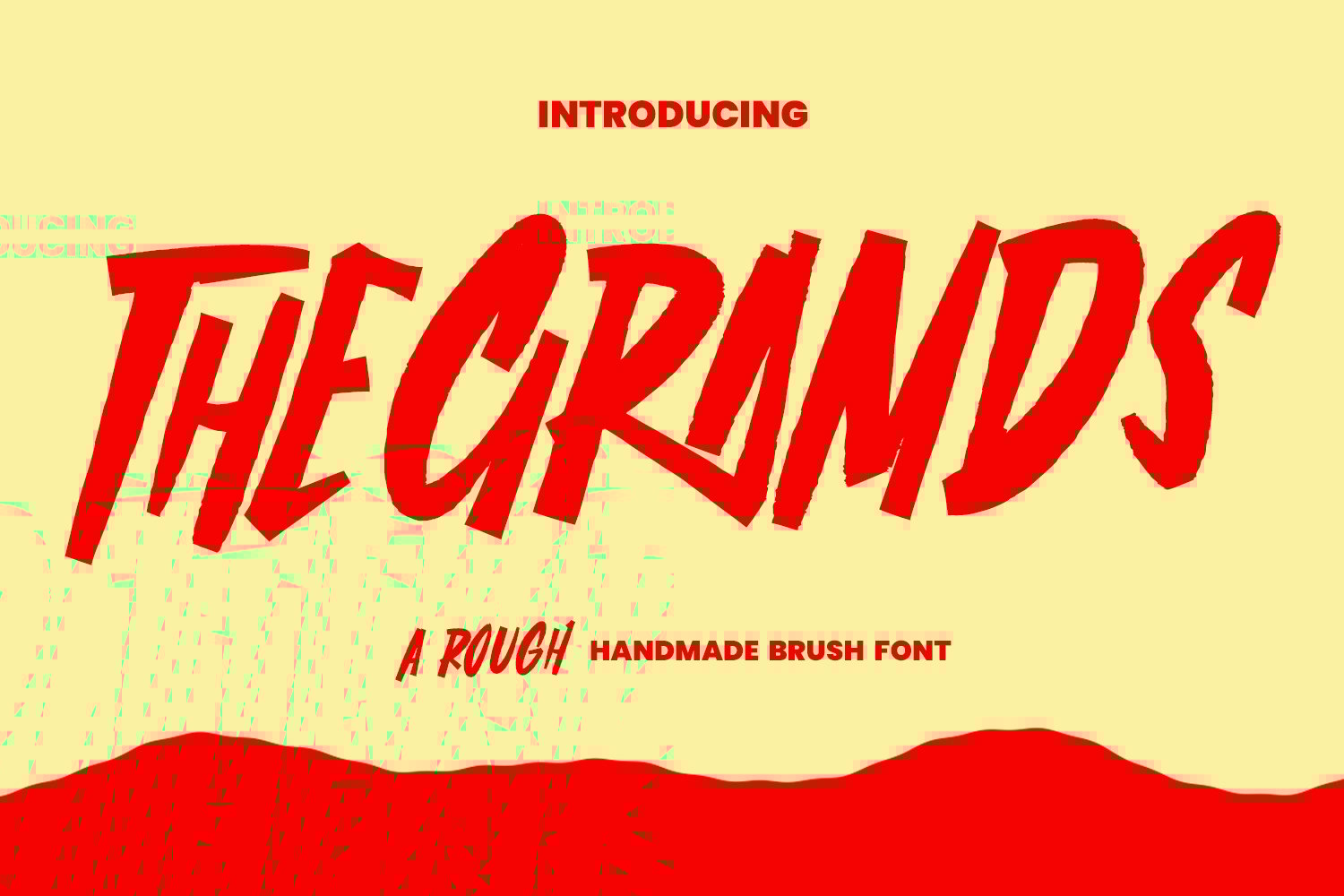 The Gramds Rough Handmade Brush Font