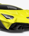 Sport Car Mockup - Front Half Side View