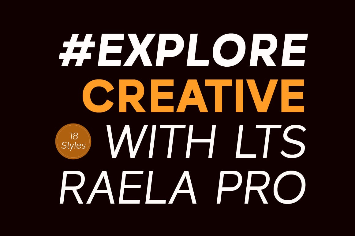 Raela Pro a Geometric Sans Serif Family