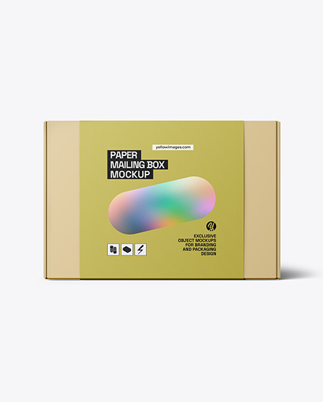 Paper Mailing Box Mockup