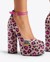 Woman Wearing Dress and Platform Heels Mockup