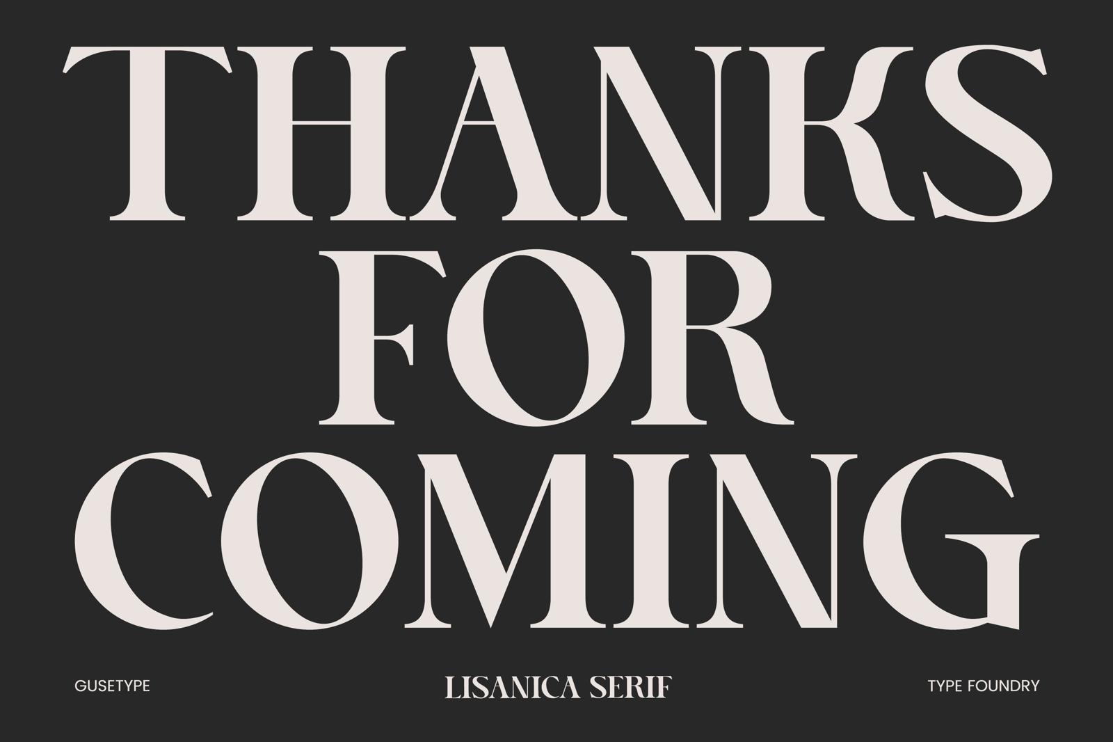 Lisanica - Display Serif Font