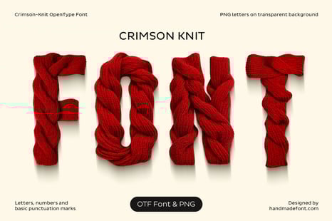 Crimson Knit Font - Fonts