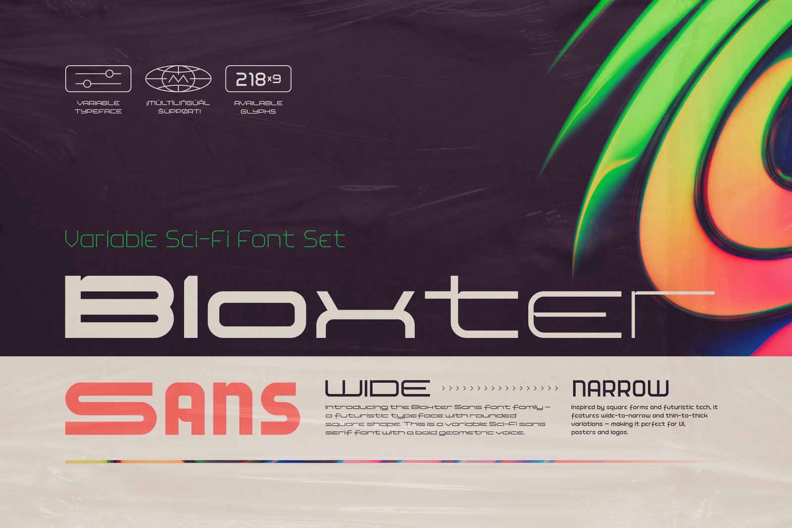 Bloxter Sans - Variable Font Family