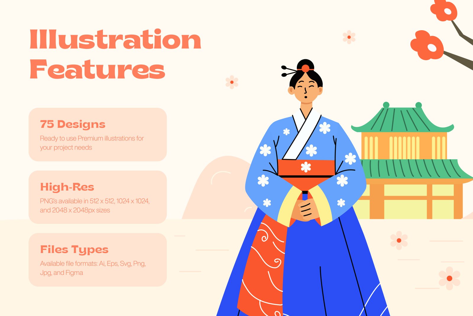 women ethnicities flat icons