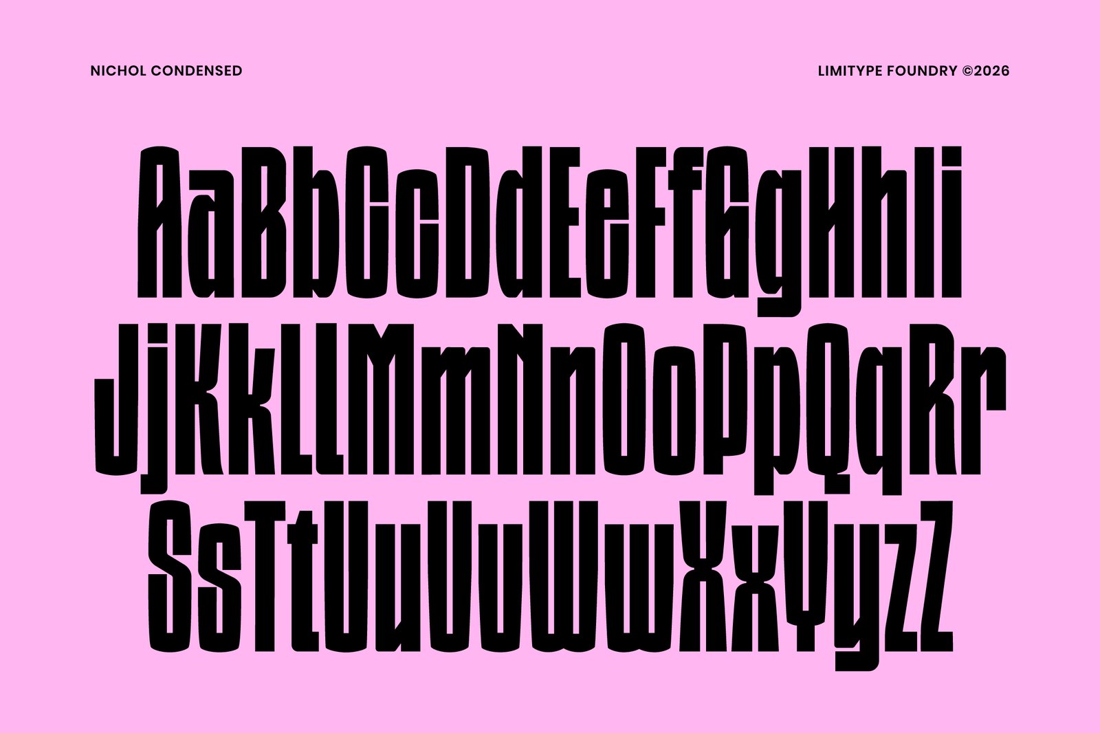 Nichol - Condensed Font