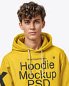 A Young Man in a Hoodie and Sweatpants Mockup