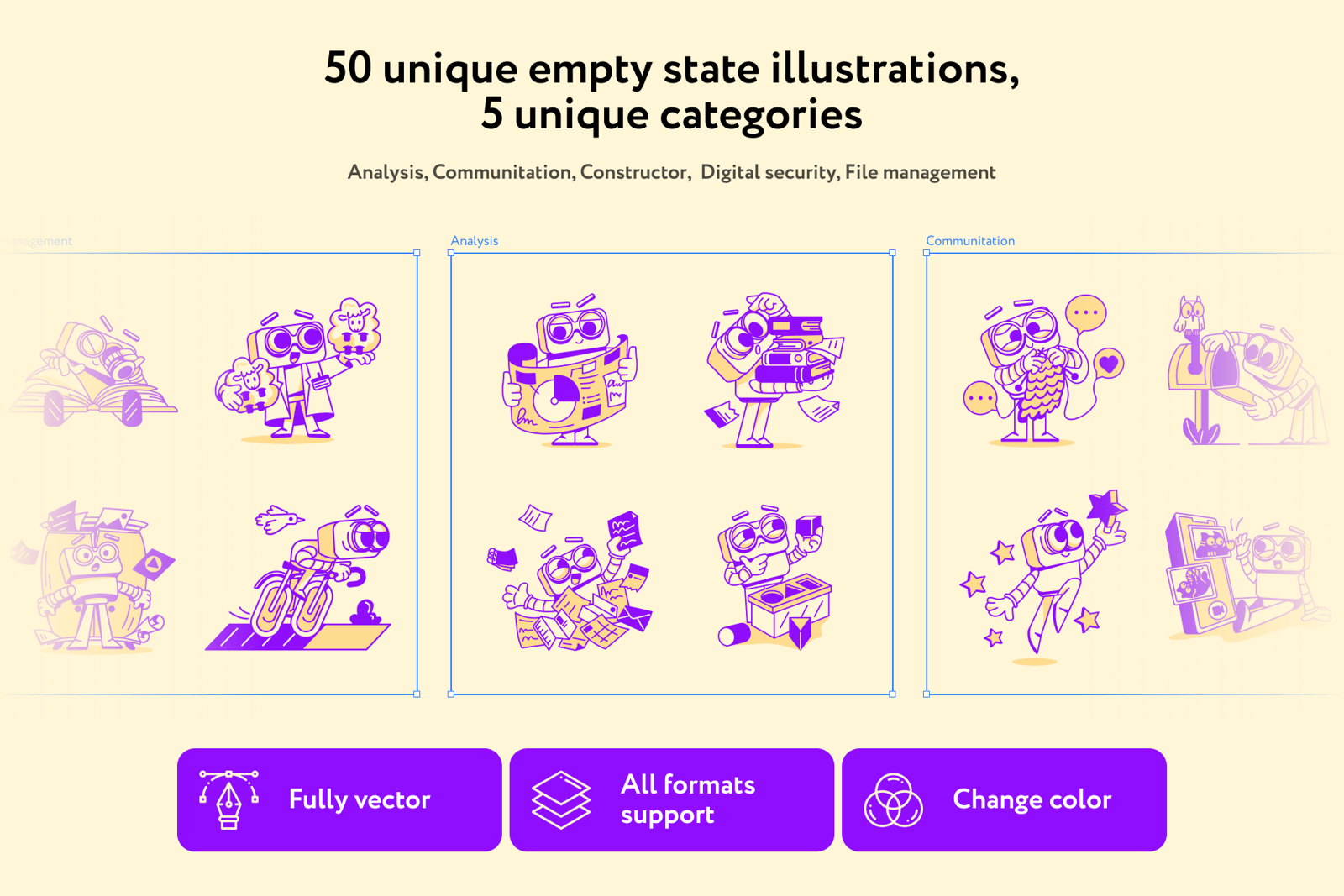 Boxy Robos Assistant Illustrations