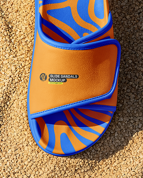 Slide Sandals on Women's Legs Mockup