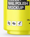 Glossy Nail Polish Bottle Mockup