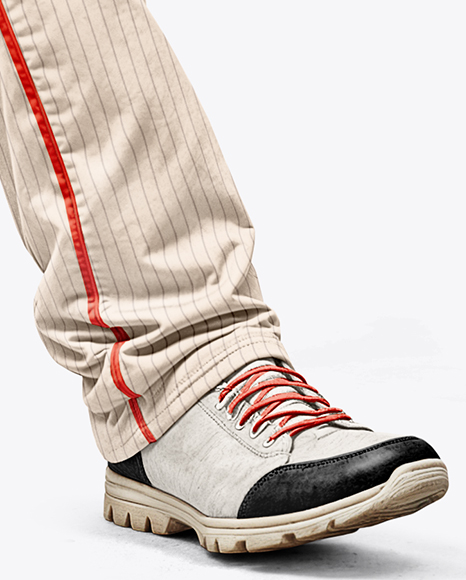 Man Wearing a Full Baseball Kit with Bat Mockup