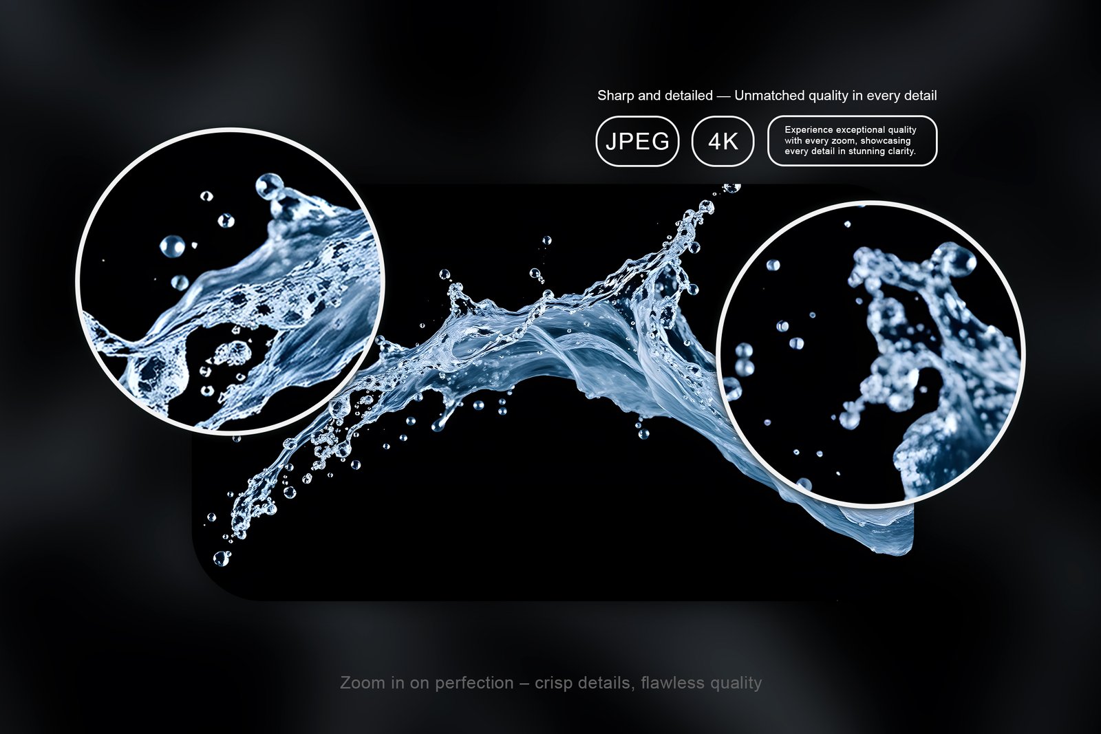 Realistic Water Splash Overlays