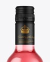Clear Glass Pink Wine Bottle Mockup