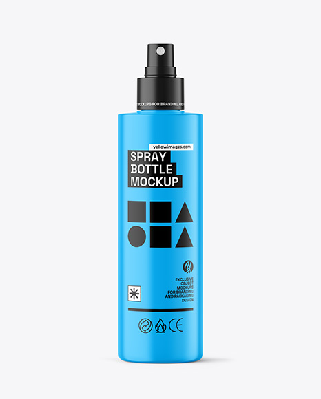 Matte Spray Bottle Mockup