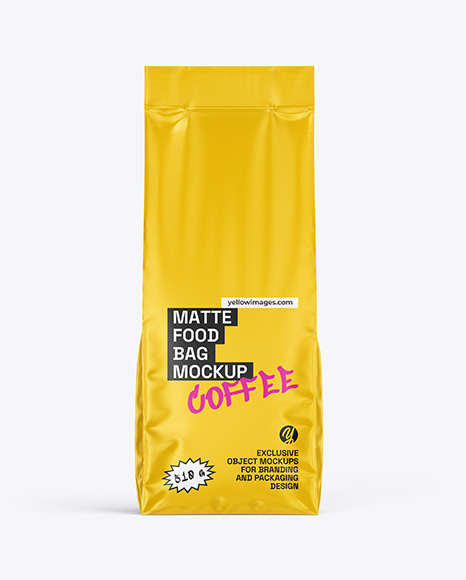 Matte Food Bag Mockup