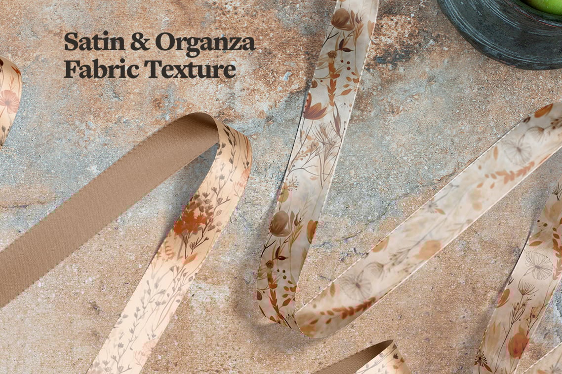 Silk Ribbon Mockup