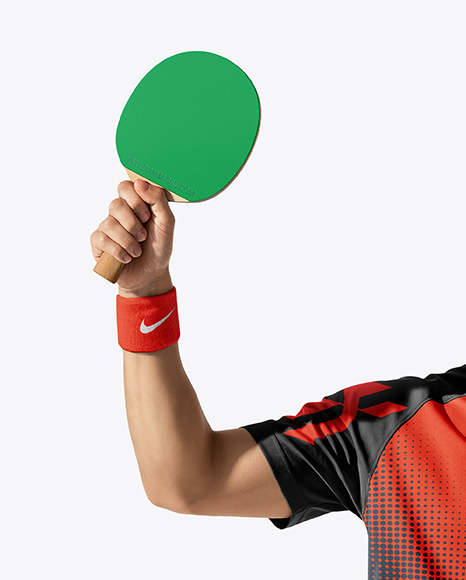 Man Wearing Table Tennis Uniform Mockup