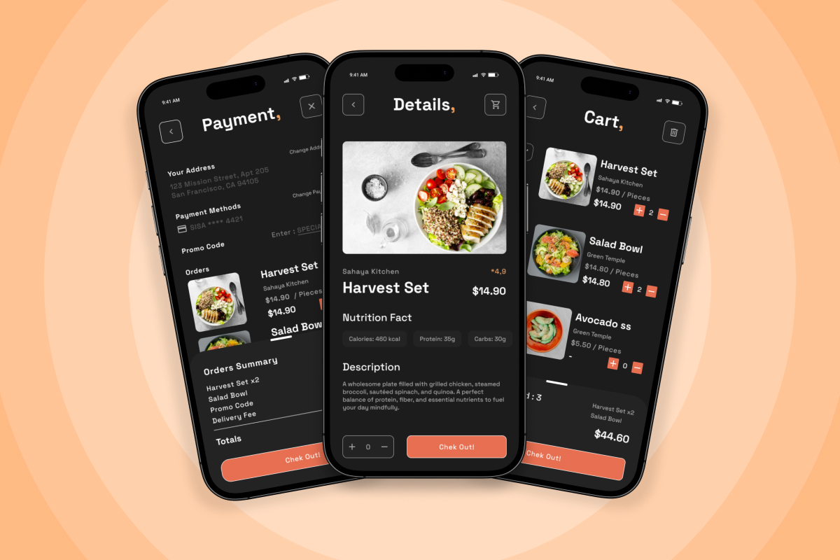Sahaya – Organic Meal Planner App Design Template