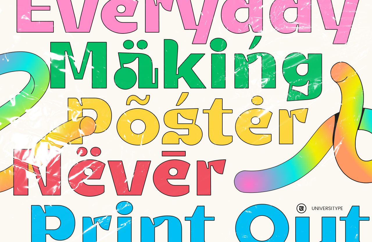 UT Geas - A Playful Display Font