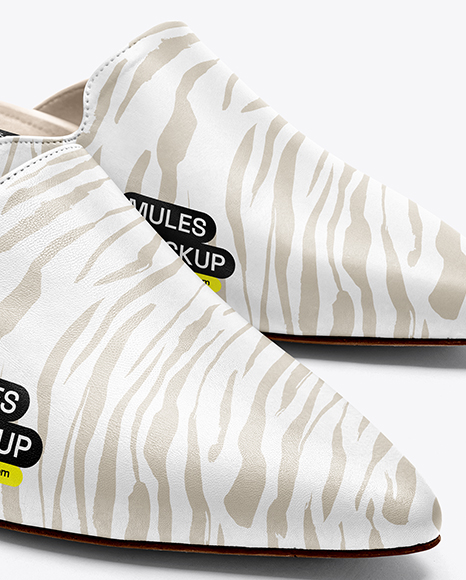 Pair of Mules Shoes Mockup