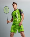 Man Wearing Badminton Uniform Mockup
