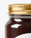 Glass Jar with Dark Eucalyptus Honey Mockup