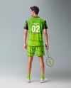 Man Wearing Badminton Uniform Mockup