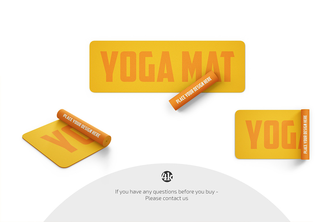 Yoga Mat Mockup Set