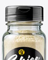 Spice Glass Jar with Garlic Powder Mockup